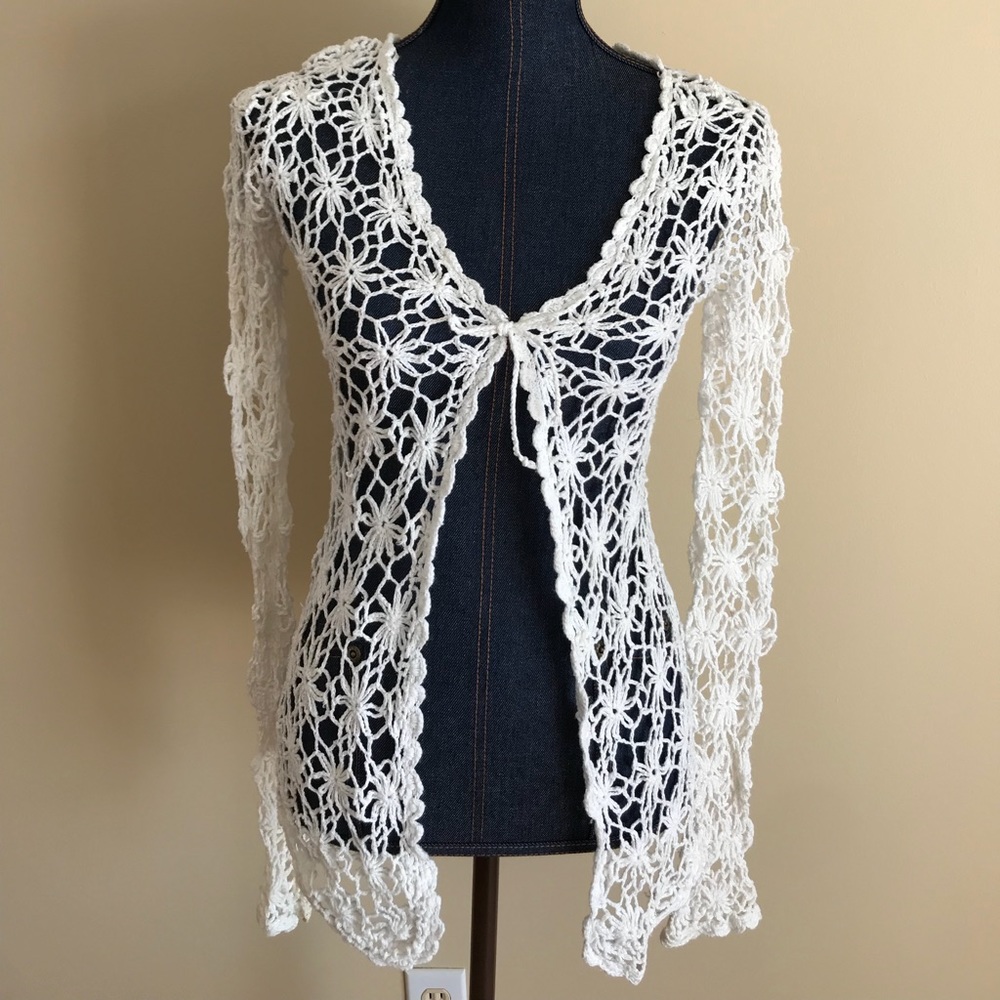 Crochet cardigan cover